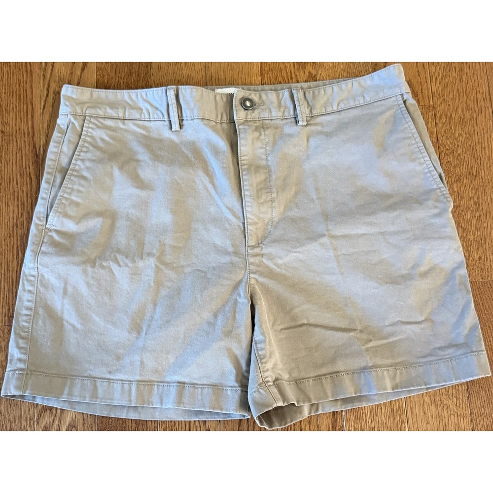Flint And Tinder Shorts Men's Size 36 Brown Chino Khaki Casual 5" Inseam